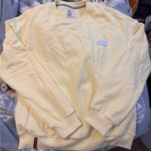 Ampersand Crewneck Sweatshirt in Butter Yellow